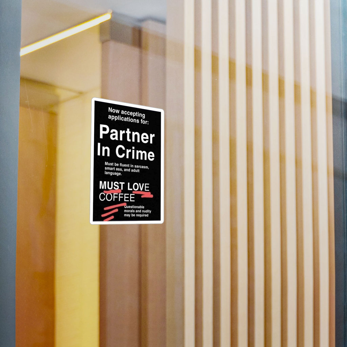 Partner In Crime Vinyl Decal