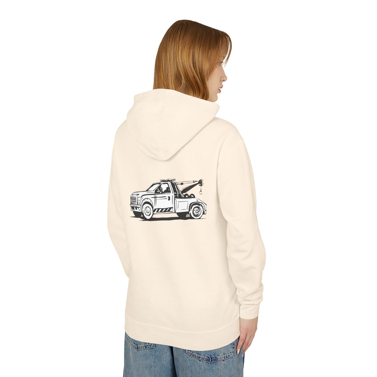 Wheel Lift Tow Truck Unisex Lightweight Hoodie