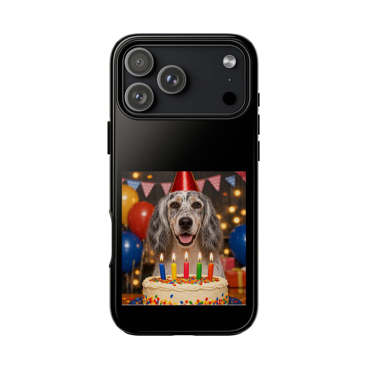 Birthday Buddy English Setter iPhone Case