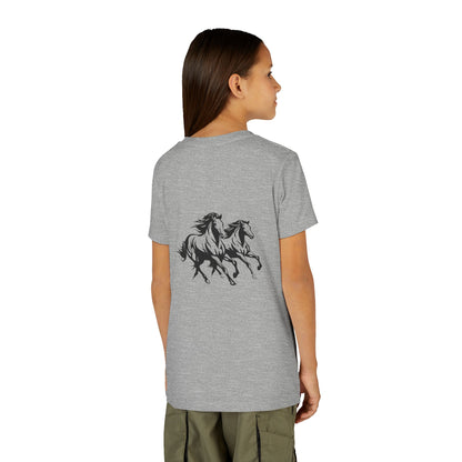 Horsin' Around Youth Unisex Short Sleeve Crewneck Tee
