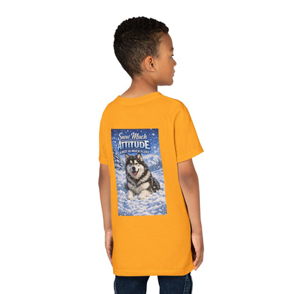 Snow Much Attitude Youth Unisex Short Sleeve Crewneck Tee