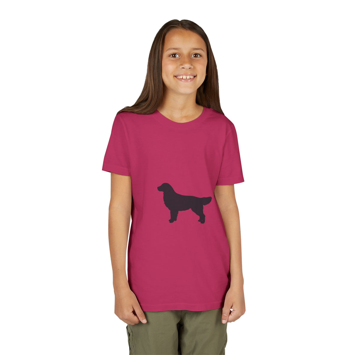 Golden Silhouette Youth Unisex Short Sleeve Crewneck Tee