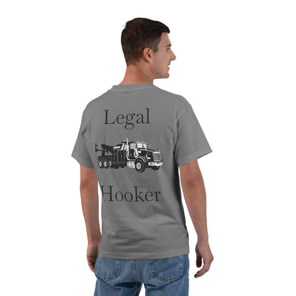 Legal H**ker Heavy Tow Truck Men's Short-Sleeve Crewneck Tee