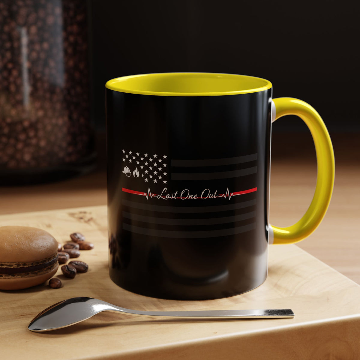 Thin Red Line 2-Tone Coffee Mug
