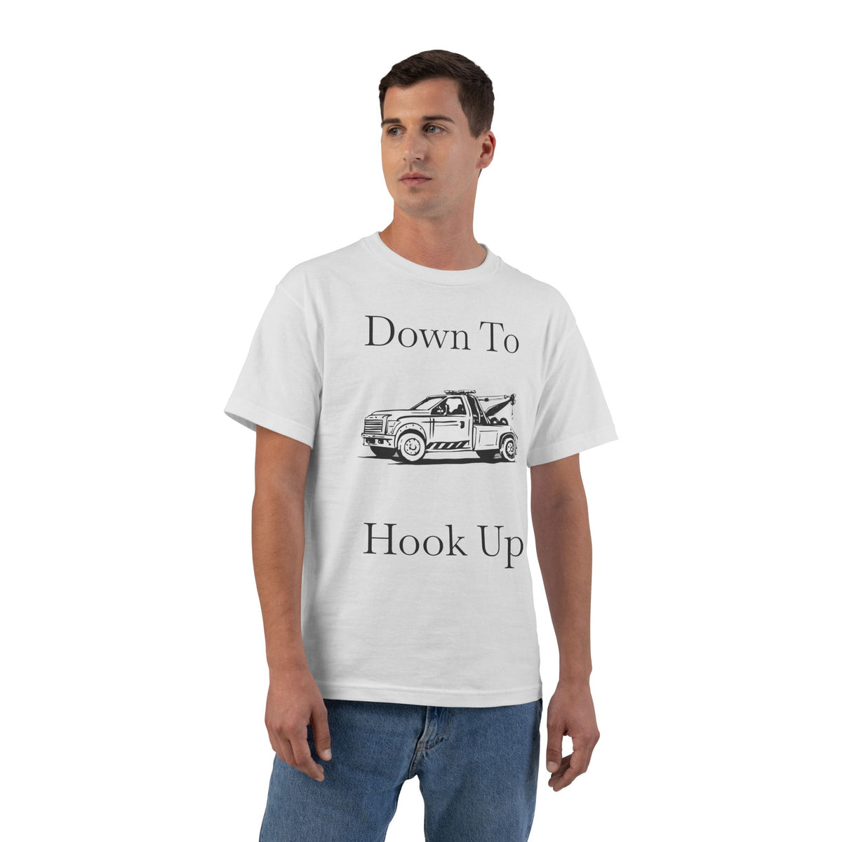 Down To Hook Up Men's Short-Sleeve Crewneck Tee