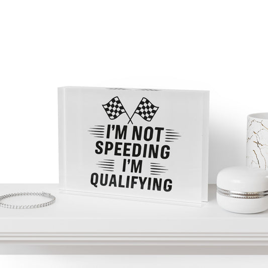 I"m Qualifying Acrylic Photo Block