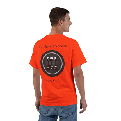 5 Speed How Cute Men's Short-Sleeve Crewneck Tee